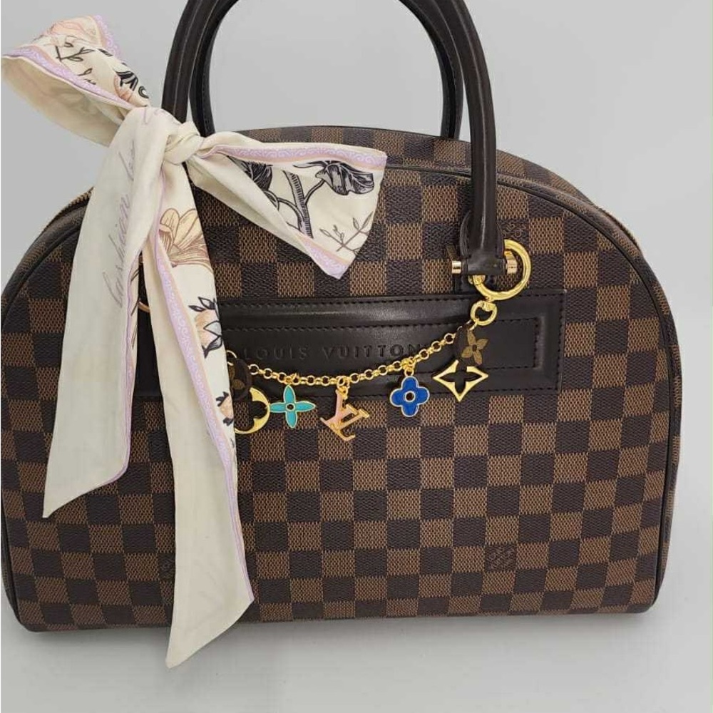 Louis Vuitton Nolita 24. Brown Checkered Satchel No charm/no scarf